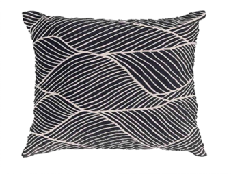 Rake Black and Beige Lounge Cushion